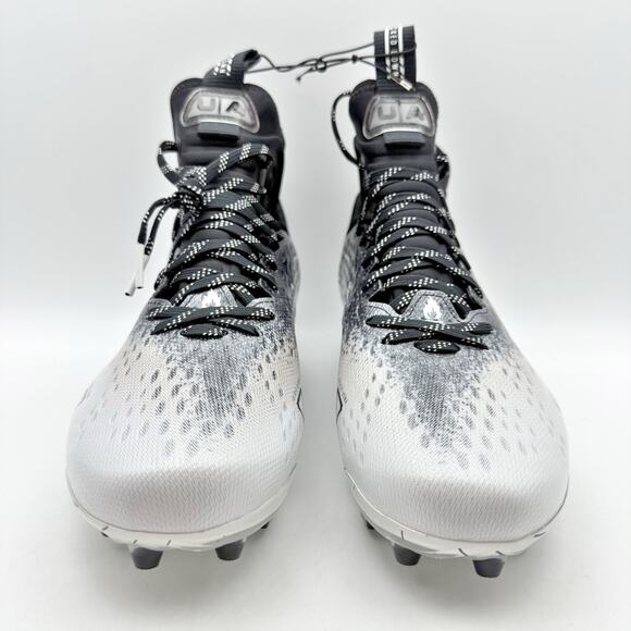 Under Armour Mens Spotlight Lux Mc 2.0 Football Cleats US 10 Black White NWOB - Picture 5 of 12